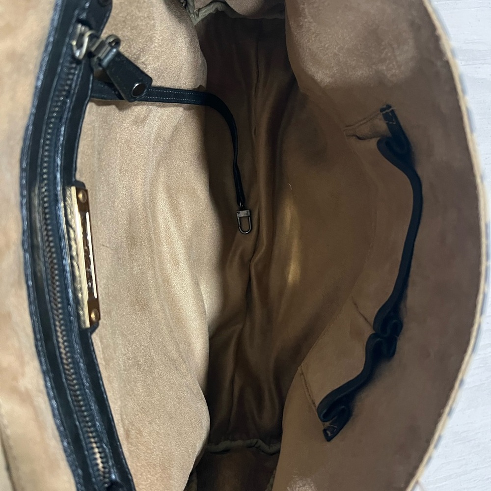 Be & D Leopard Print Soft Leather Laptop/ Work Everyday Messenger Bag - Picture 8 of 16